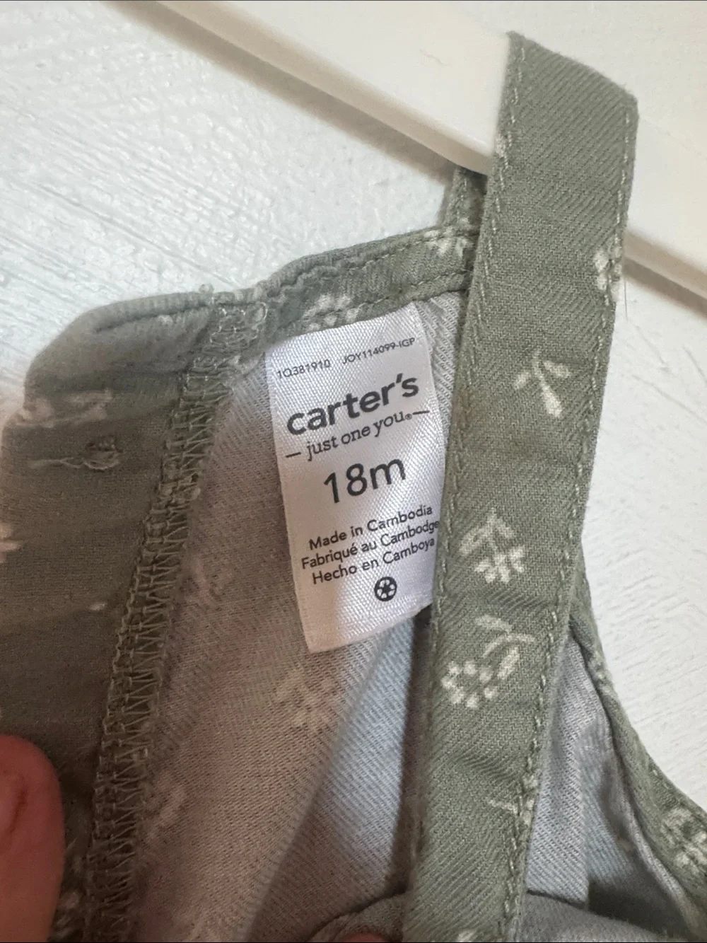 Carters light olive
